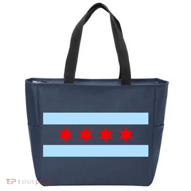 Chicago Flag Tote Bag