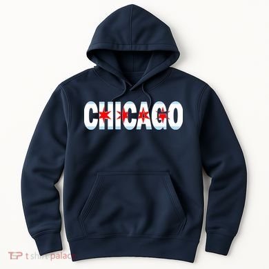 Chicago Flag Star Logo Hoodie