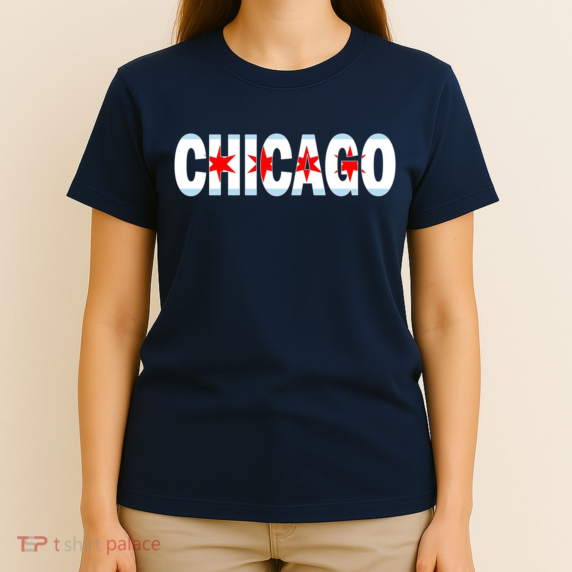 Chicago Flag Star Logo T-Shirt