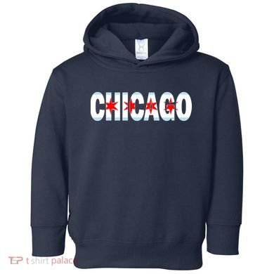 Chicago Flag Star Logo Toddler Hoodie