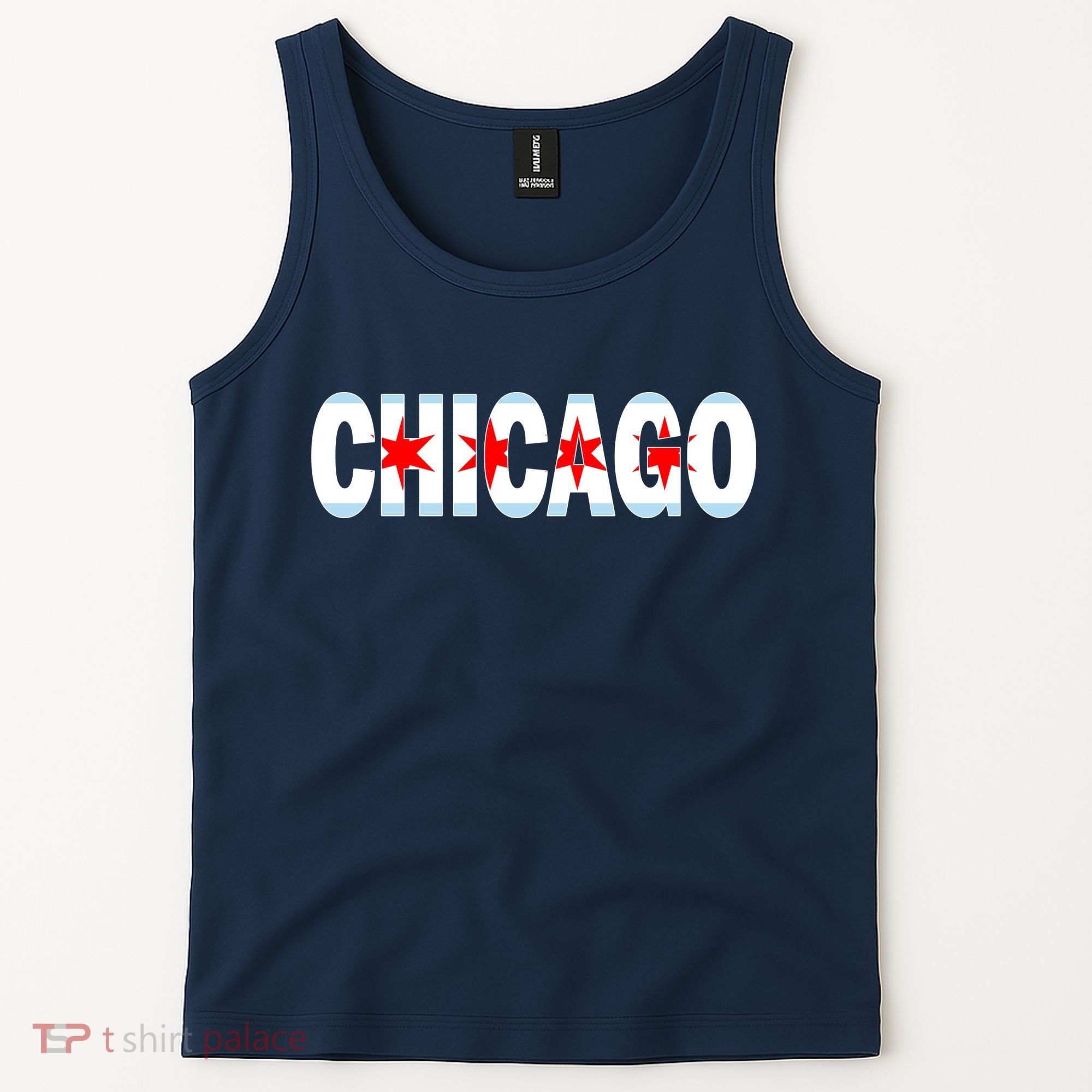 Chicago Flag Star Logo Tank Top