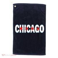 Chicago Flag Star Logo Golf Towel thumb 0