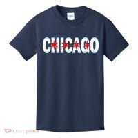 Chicago Flag Star Logo Kids T-Shirt thumb 0