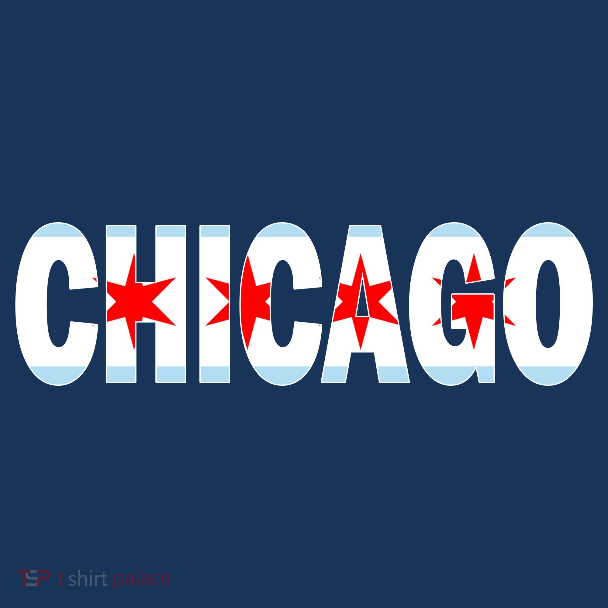 Chicago Flag Star Logo Kids T-Shirt