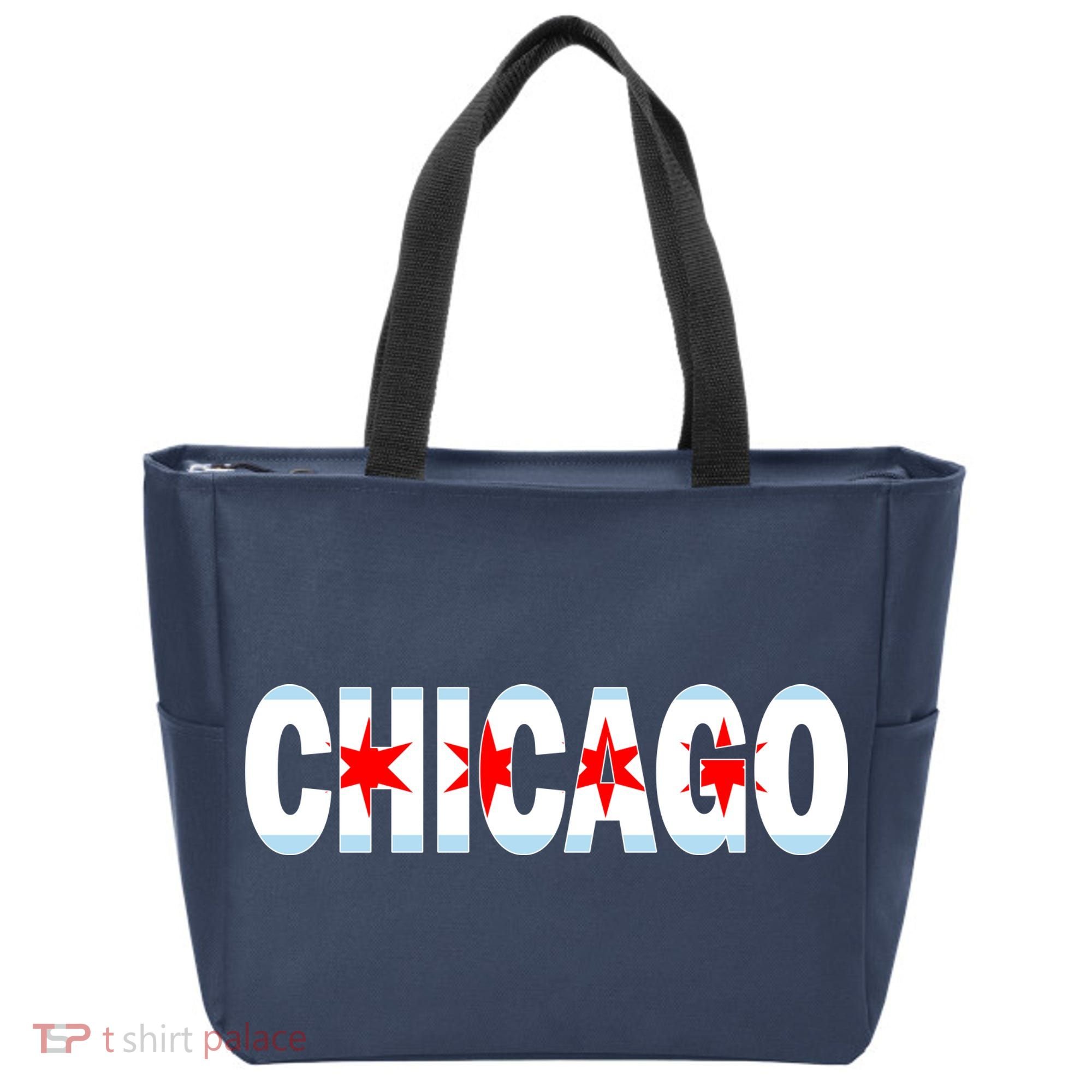 Chicago Flag Star Logo Tote Bag