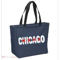 Chicago Flag Star Logo Tote Bag thumb 2