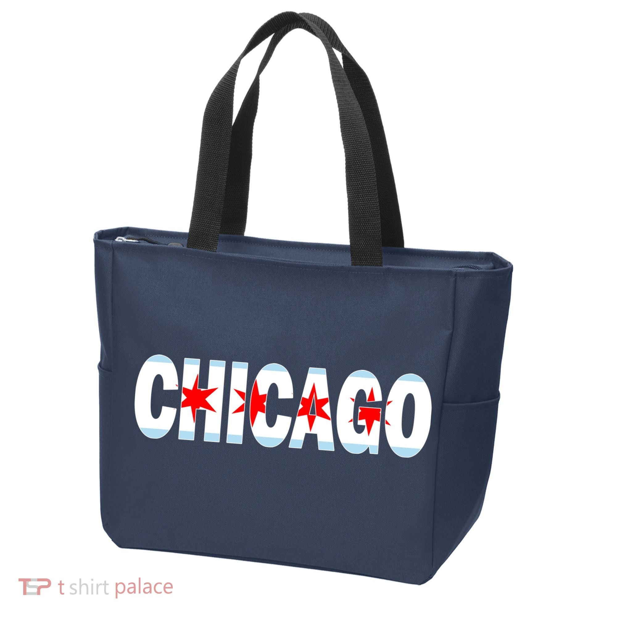 Chicago Flag Star Logo Tote Bag