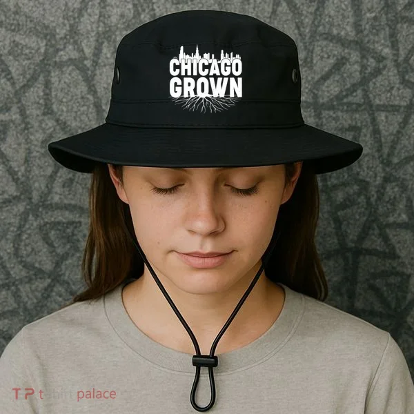 Chicago Grown Skyline Roots Bucket Hat