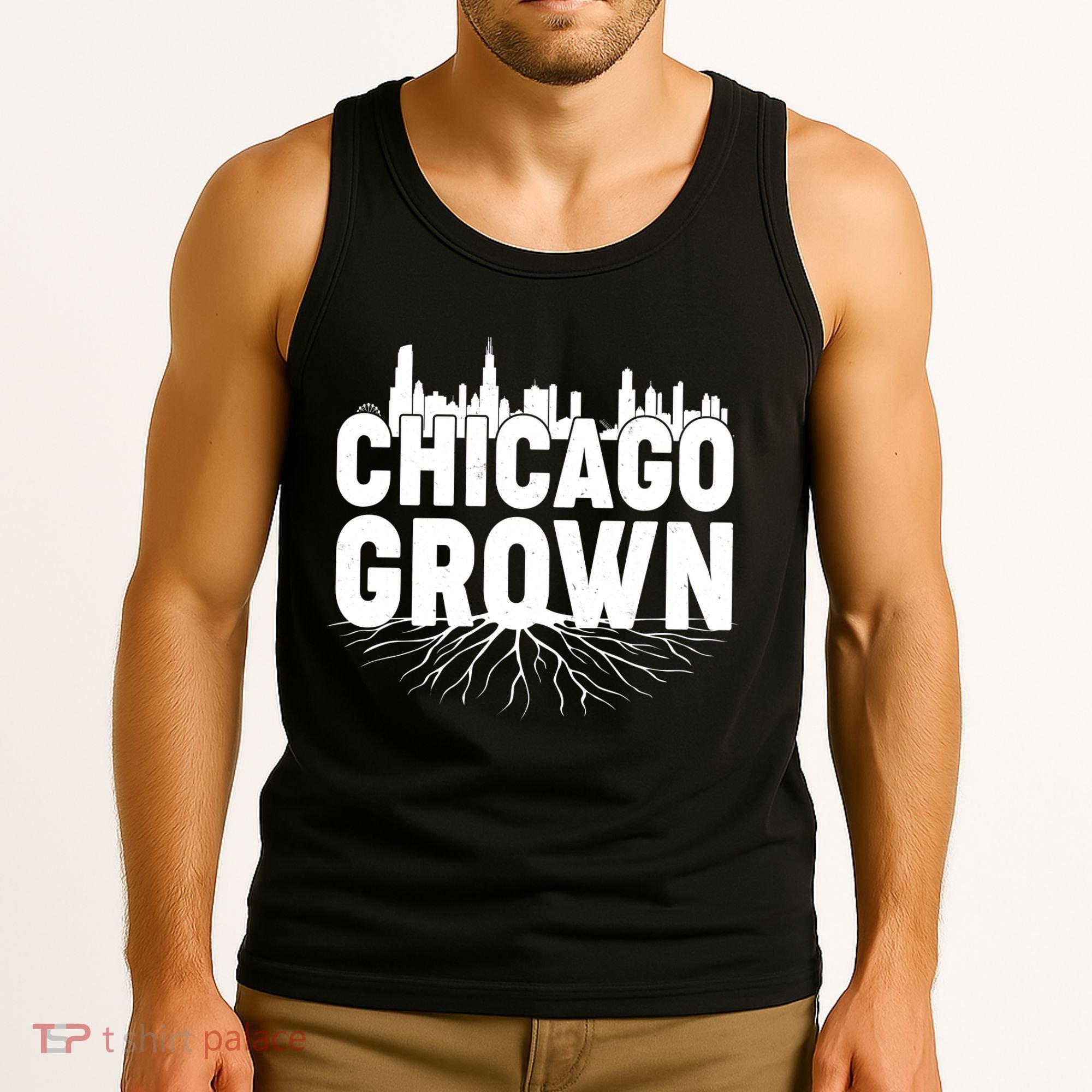 Chicago Grown Skyline Roots Tank Top