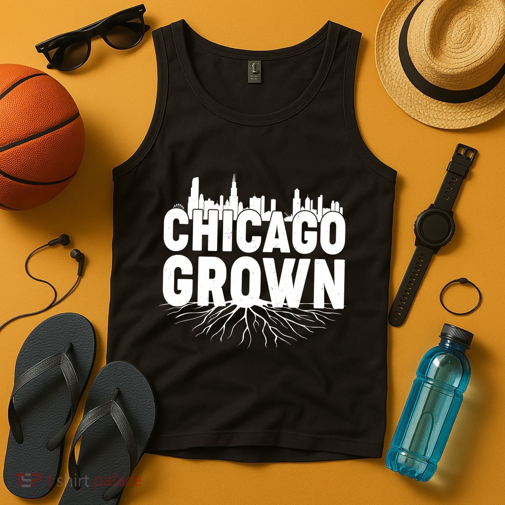 Chicago Grown Skyline Roots Tank Top