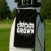 Chicago Grown Skyline Roots Golf Towel thumb 2