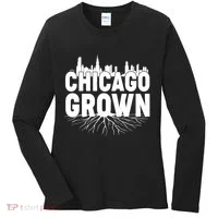 Chicago Grown Skyline Roots Women's Long Sleeve Shirt thumb 0