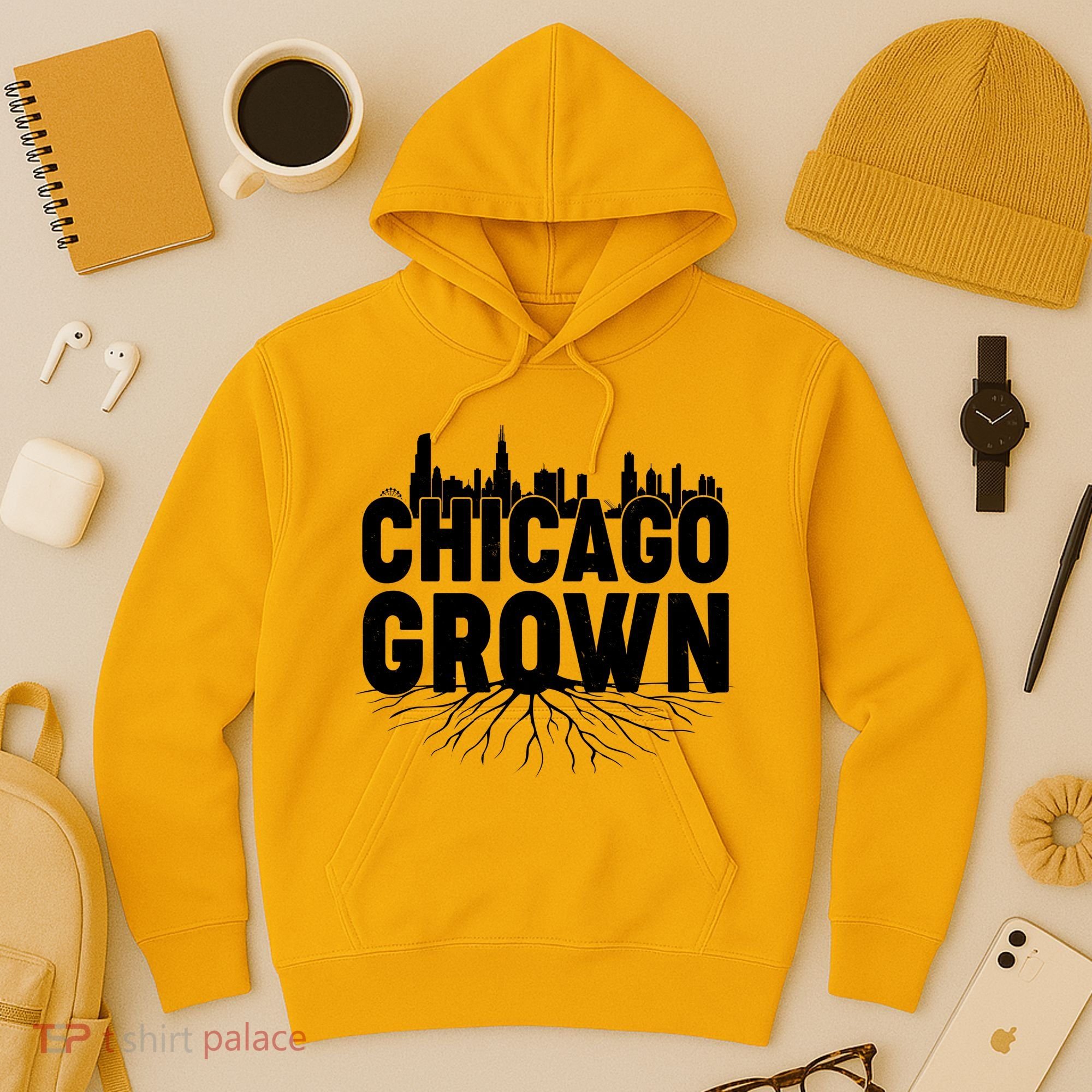Chicago Grown Skyline Roots Hoodie