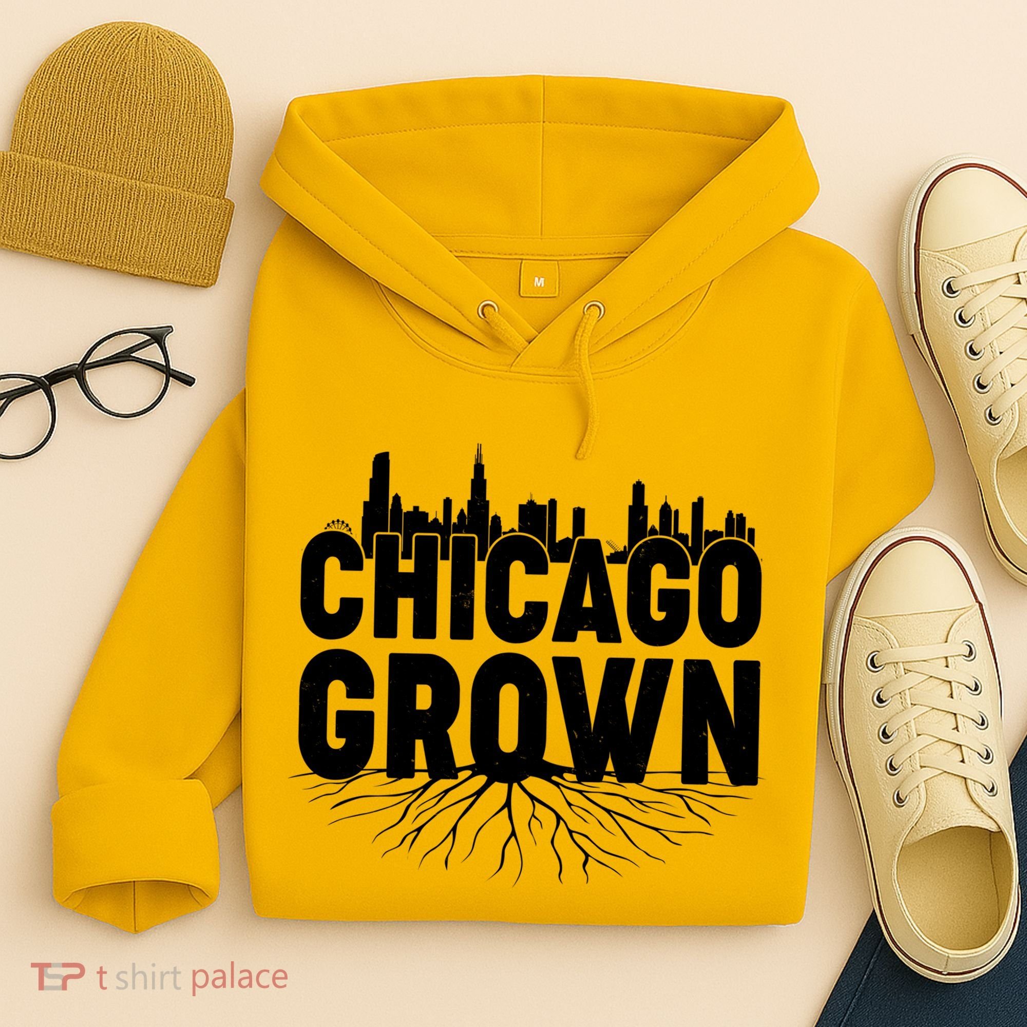 Chicago Grown Skyline Roots Hoodie