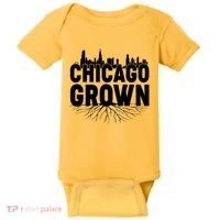 Chicago Grown Skyline Roots Baby Bodysuit thumb 0