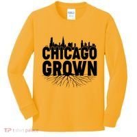 Chicago Grown Skyline Roots Kids Long Sleeve Shirt thumb 0