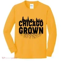 Chicago Grown Skyline Roots Kids Long Sleeve Shirt thumb 0