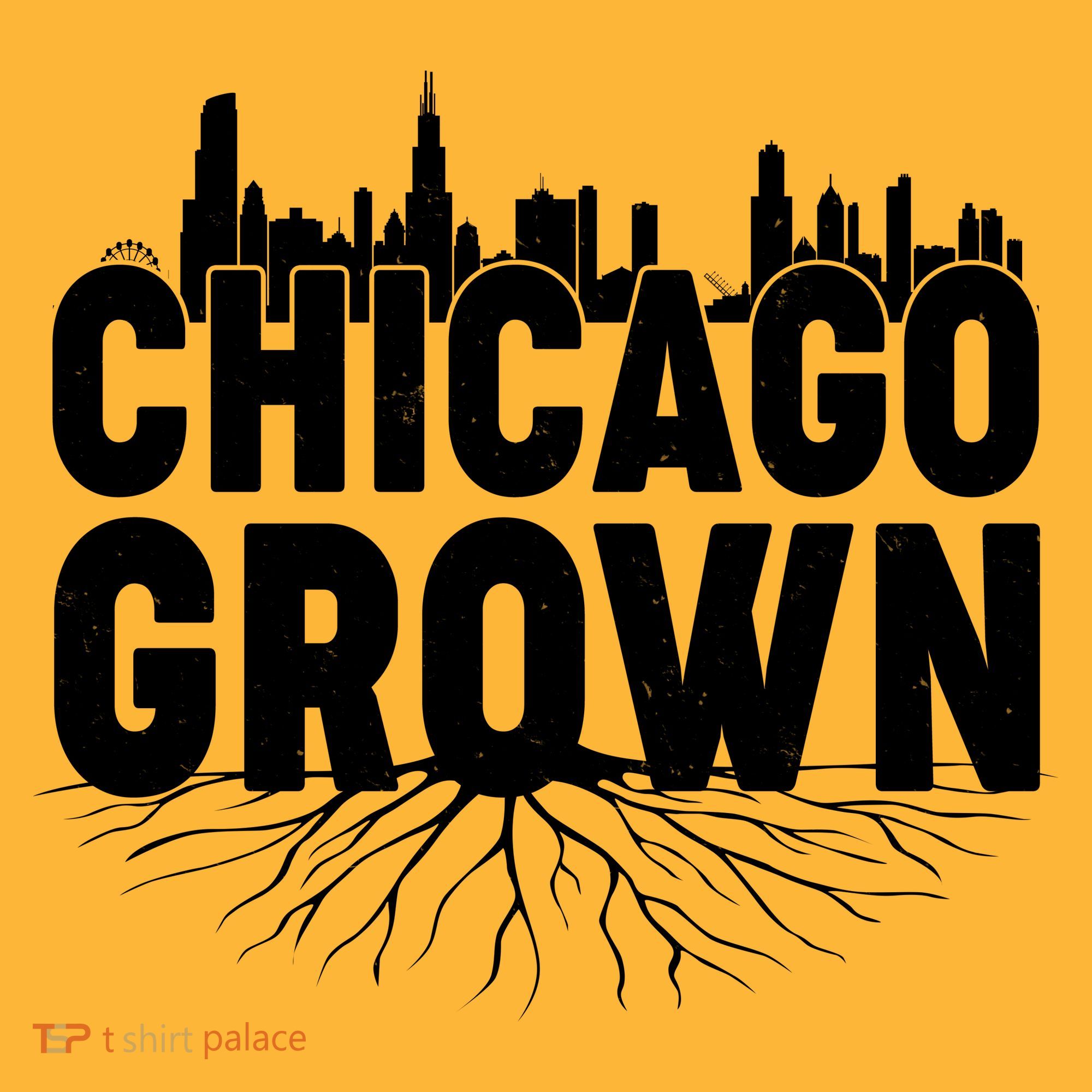 Chicago Grown Skyline Roots Kids Long Sleeve Shirt