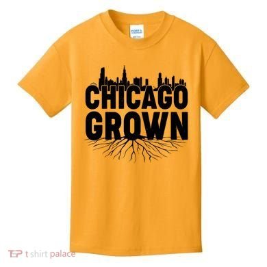 Chicago Grown Skyline Roots Kids T-Shirt