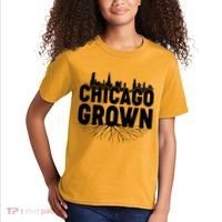 Chicago Grown Skyline Roots Kids T-Shirt thumb 2