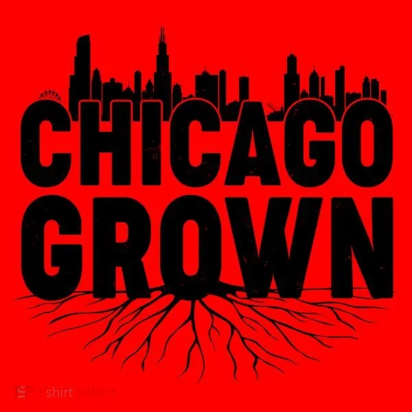 Chicago Grown Skyline Roots Santa Hat