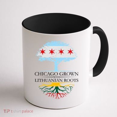 Chicago Grown With Lithuanian Roots Coffee Mug back