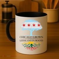 Chicago Grown With Lithuanian Roots Coffee Mug thumb 4