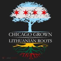 Chicago Grown With Lithuanian Roots Golf Towel thumb 3