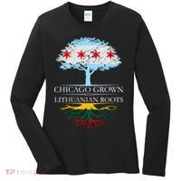 Chicago Grown With Lithuanian Roots Women's Long Sleeve Shirt thumb 0