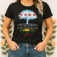 Chicago Grown With Lithuanian Roots Women's T-Shirt thumb 2