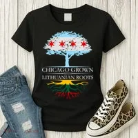 Chicago Grown With Lithuanian Roots Women's T-Shirt thumb 3