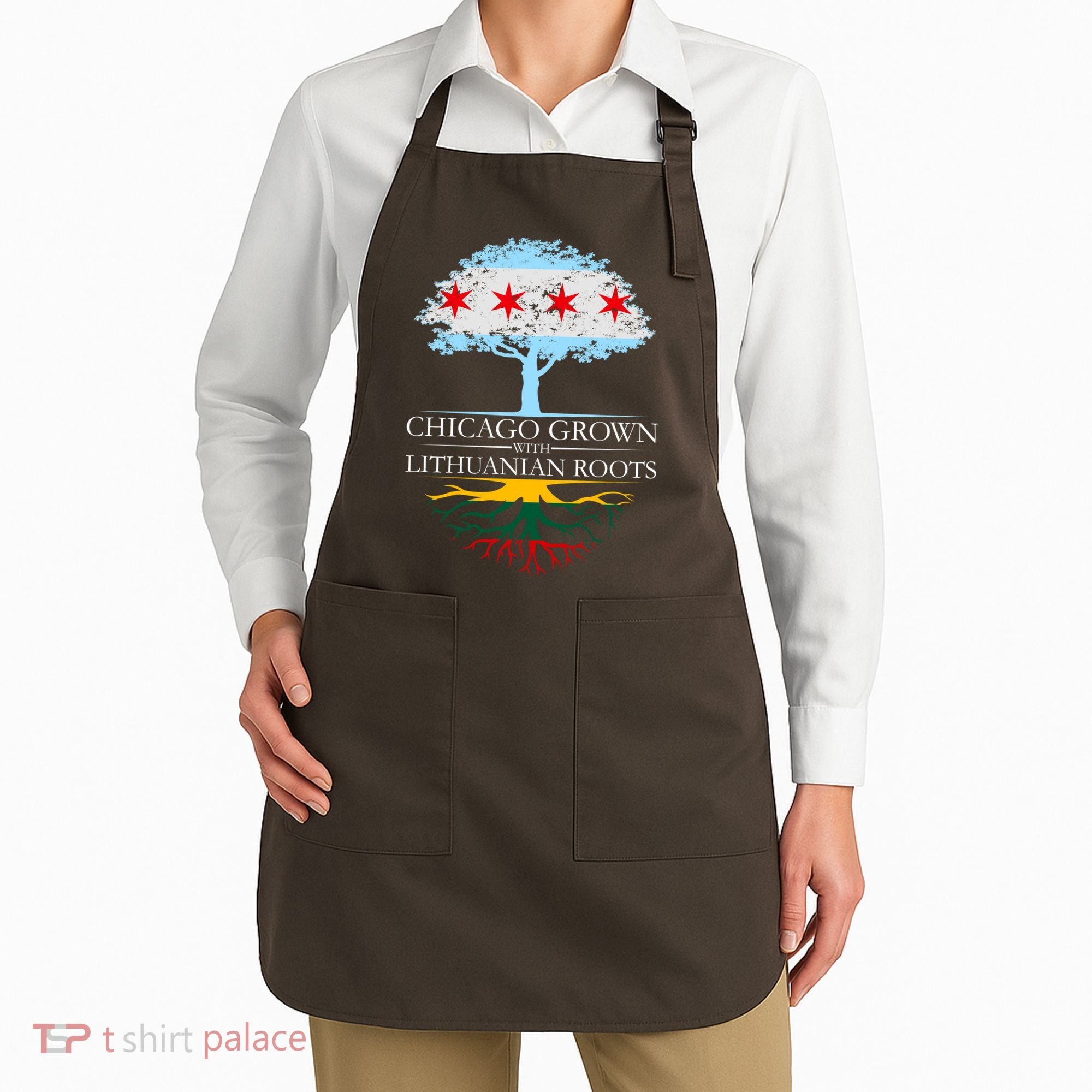 Chicago Grown With Lithuanian Roots Apron
