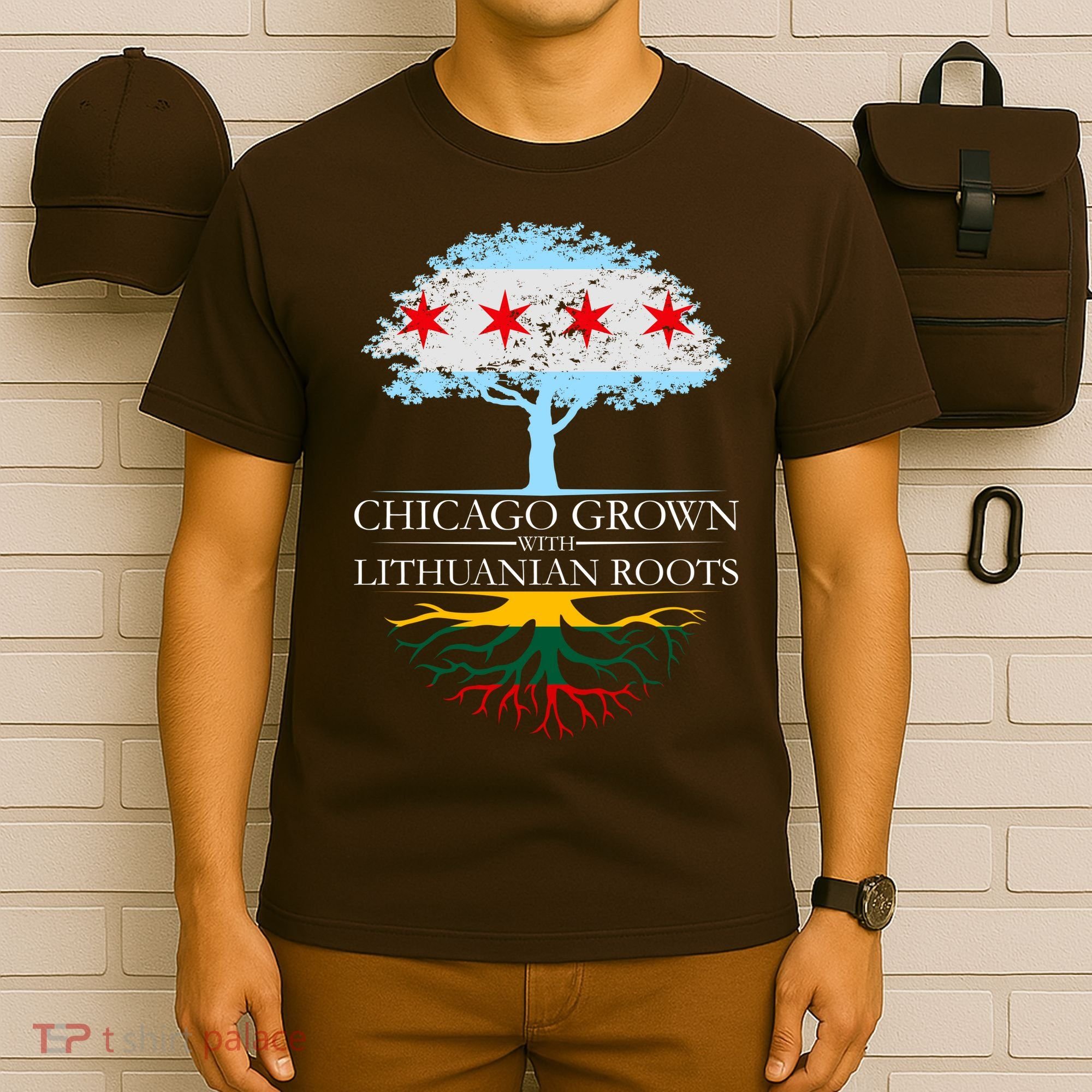 Chicago Grown With Lithuanian Roots T-Shirt