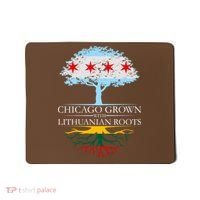 Chicago Grown With Lithuanian Roots Mousepad thumb 0