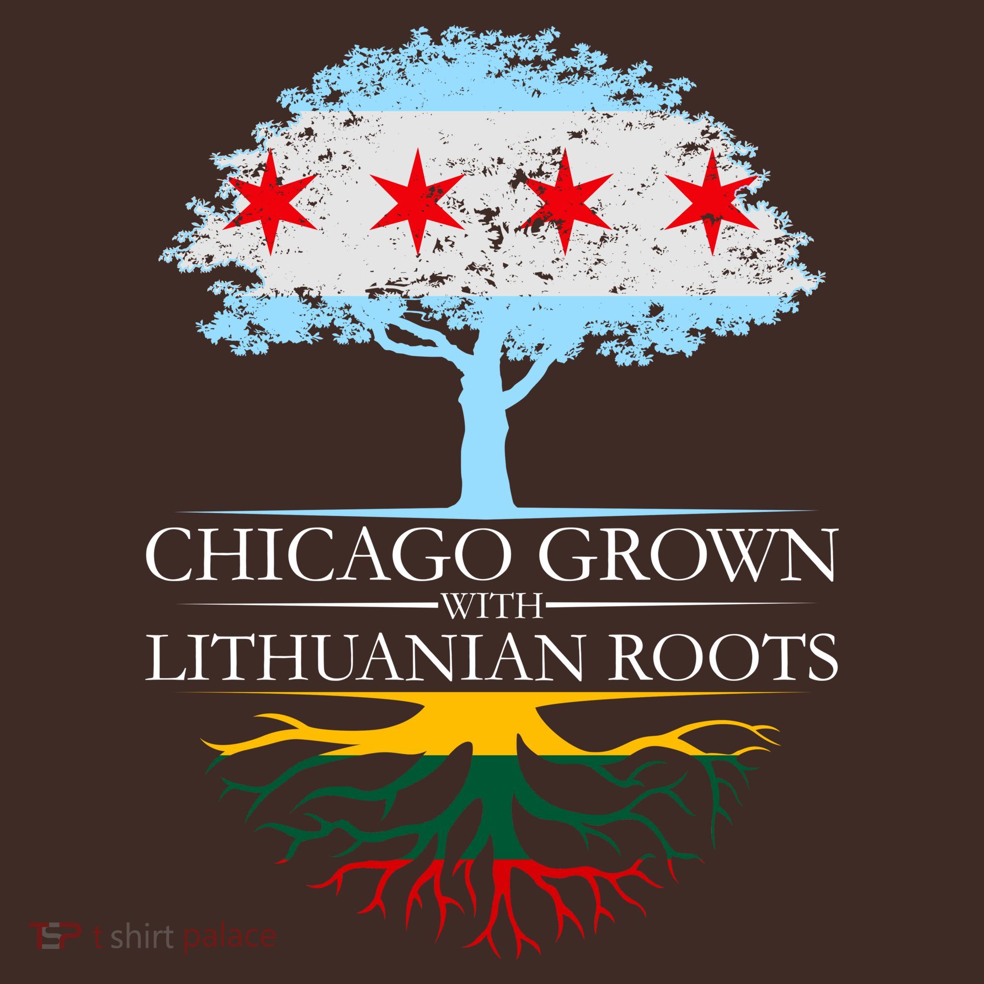 Chicago Grown With Lithuanian Roots Baby Bodysuit