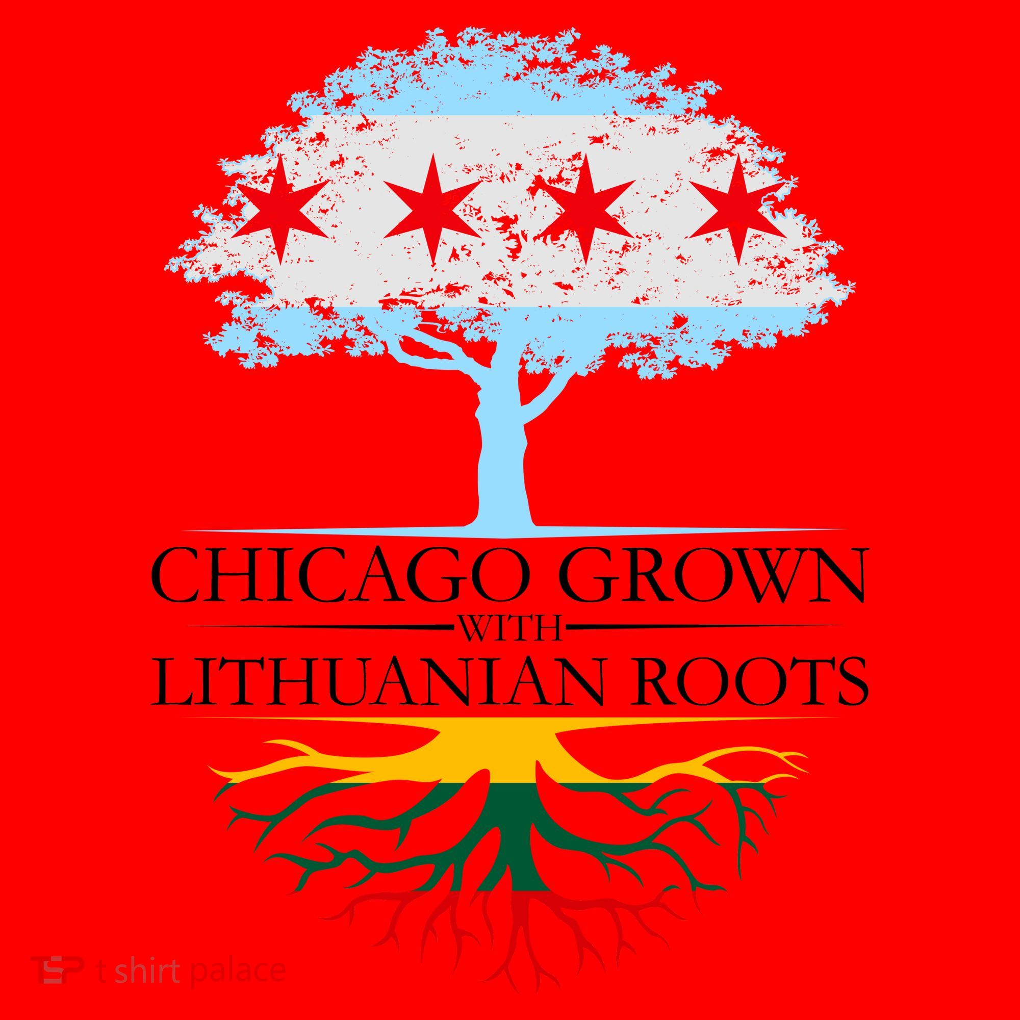 Chicago Grown With Lithuanian Roots Santa Hat