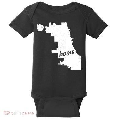 Chicago Home State Baby Bodysuit