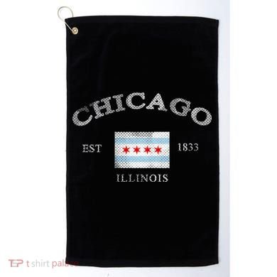 Chicago Illinois Est 1833 Golf Towel