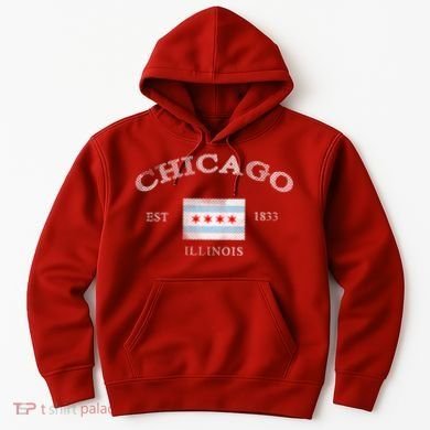 Chicago Illinois Est 1833 Hoodie