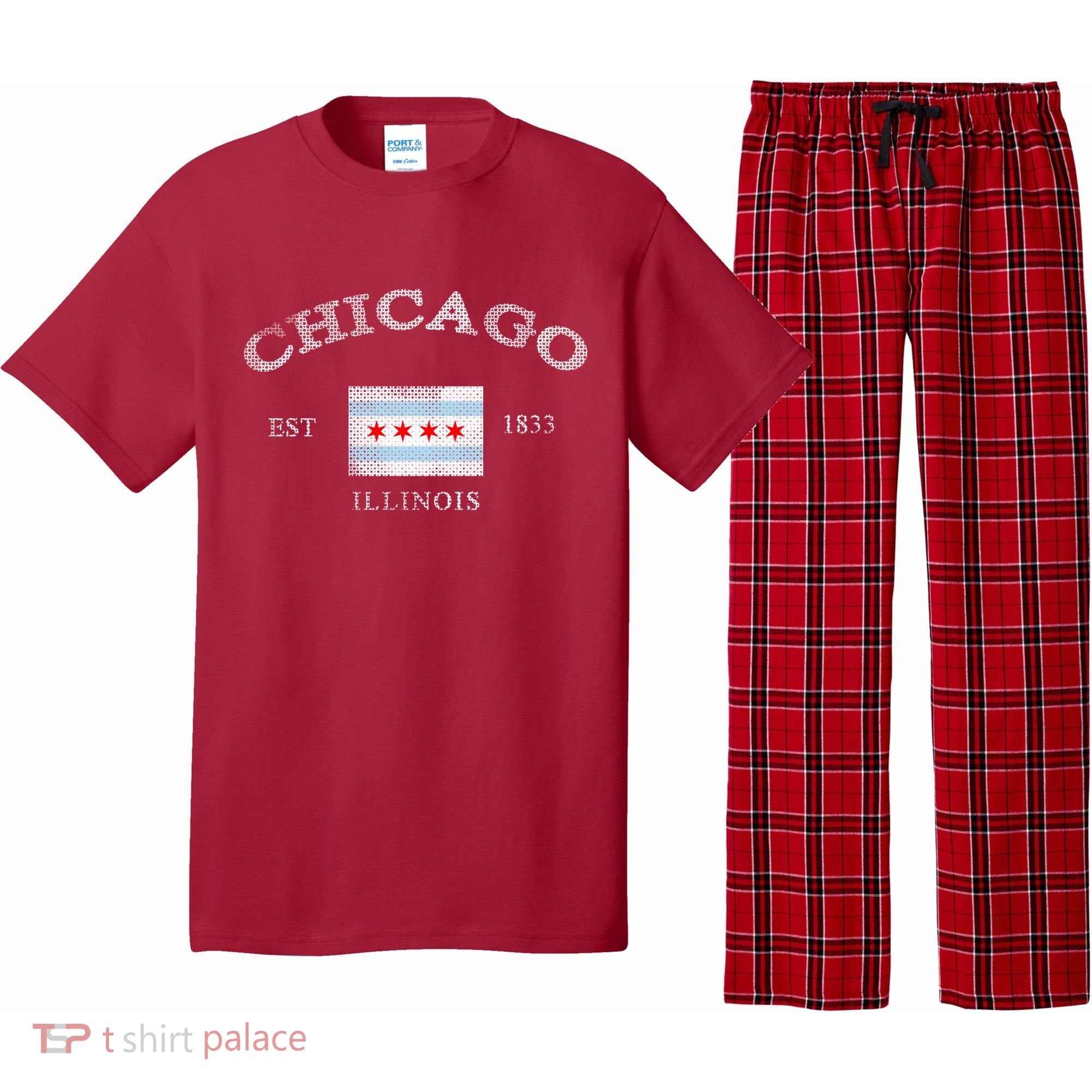 Chicago Illinois Est 1833 Pajama Set