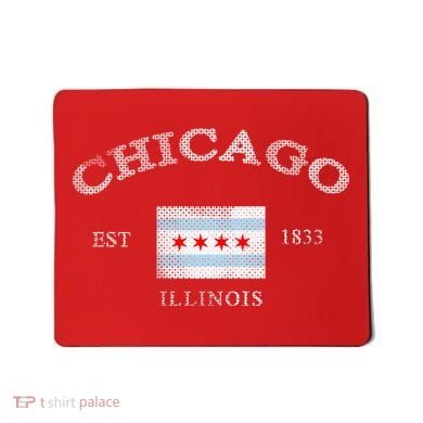 Chicago Illinois Est 1833 Mousepad