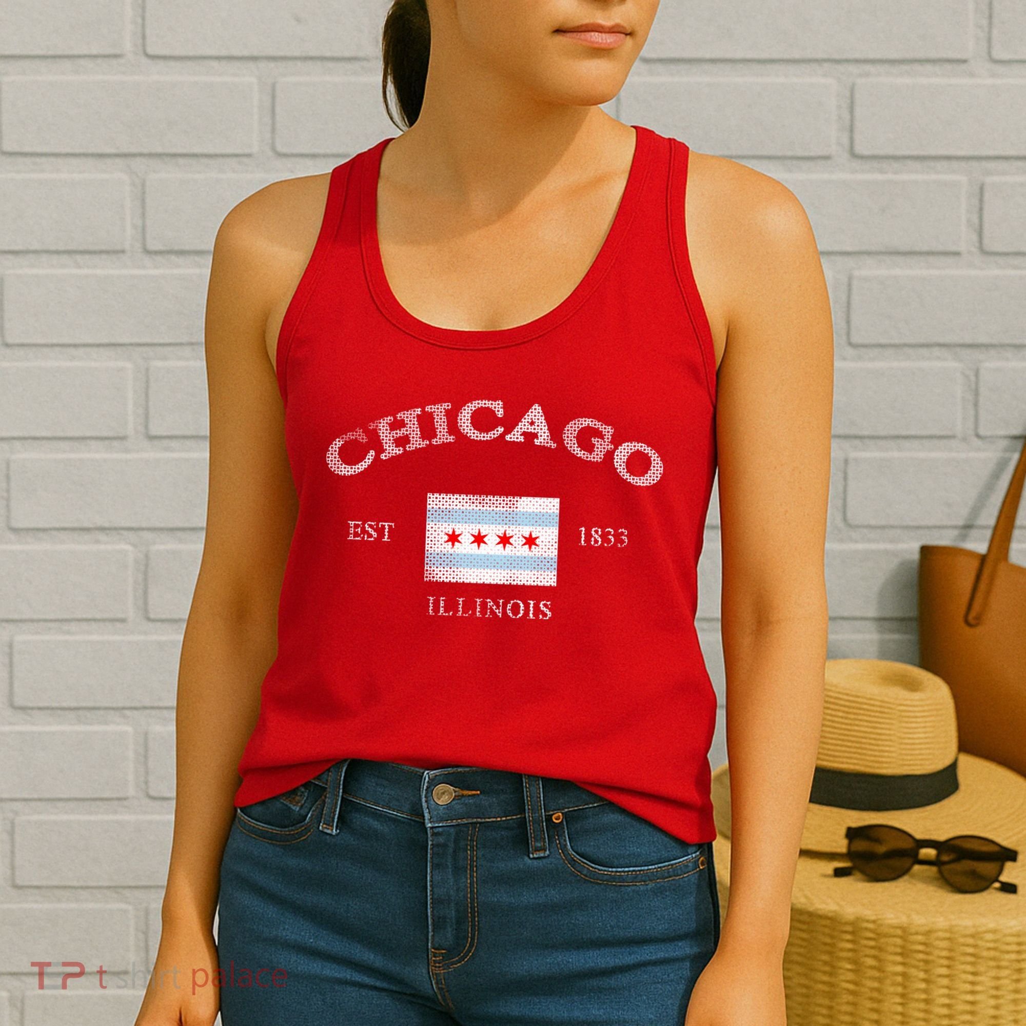 Chicago Illinois Est 1833 Women's Tank Top