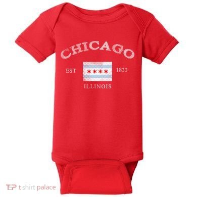 Chicago Illinois Est 1833 Baby Bodysuit