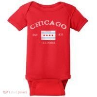 Chicago Illinois Est 1833 Baby Bodysuit thumb 0