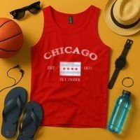 Chicago Illinois Est 1833 Tank Top thumb 4