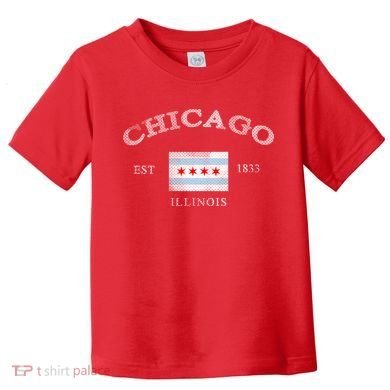 Chicago Illinois Est 1833 Toddler T-Shirt
