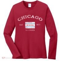 Chicago Illinois Est 1833 Women's Long Sleeve Shirt thumb 0