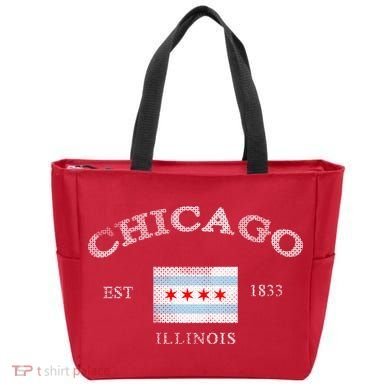 Chicago Illinois Est 1833 Tote Bag
