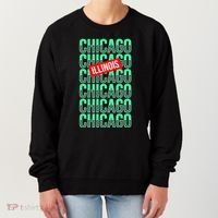 Chicago Illinois Typography Women's Sweatshirt thumb 0