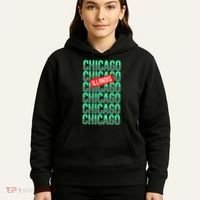 Chicago Illinois Typography Hoodie thumb 5
